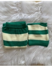 Conjunto listrado modal 0961p - Verde fonte