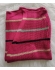 Casaco longo listra colorida 069 - Pink