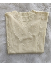 Blusa trança canoa 091 - Off