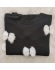 Blusa canoa lacinho de pelo 0121 - Preto