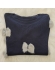 Blusa canoa lacinho de pelo 0121 - Azul marinho
